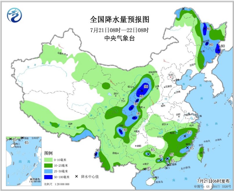 华北东北进入降雨集中期 下周江淮江南迎高温“暴击”