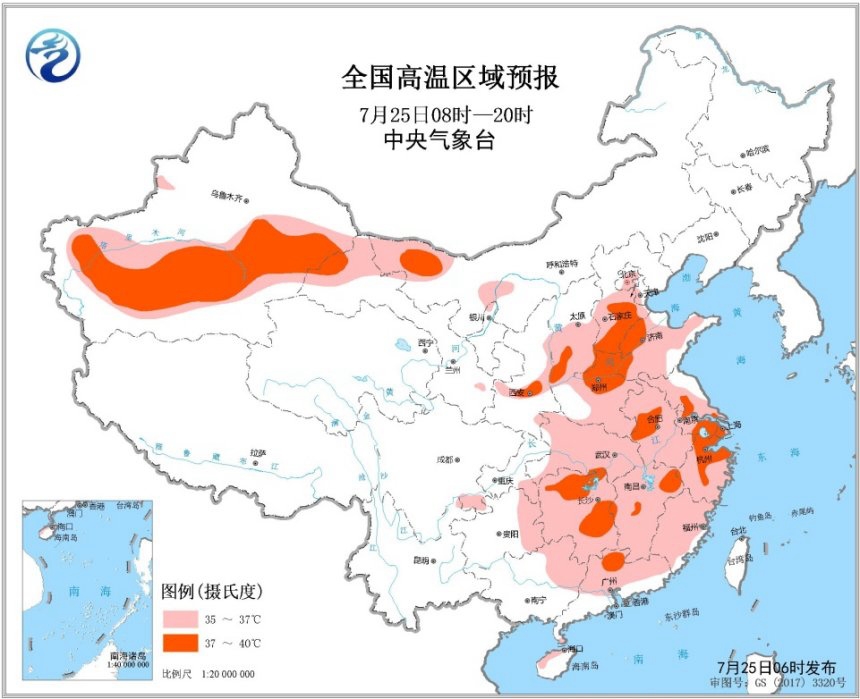 中东部将遭高温连击 西南东北警惕强对流