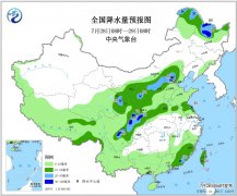 07月28日:未来十天全国天气预报