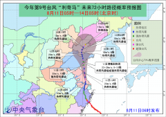 08月11日:未来三天全国天气预报