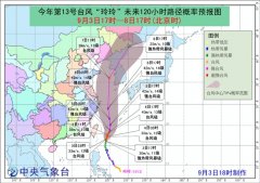 台风蓝色预警! “玲玲”或升级为强台风级