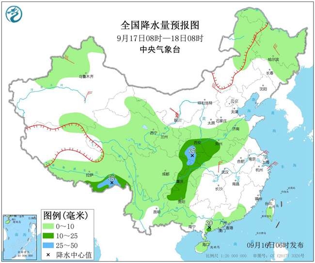 华西秋雨不断 东北气温将创下半年来新低