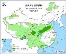 10月09日:未来十天全国天气预报