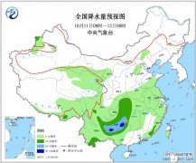 10月11日:未来十天全国天气预报