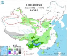 10月16日：未来三天全国天气预报