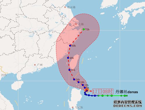 持续高温易出强雷雨 丹娜丝趋向台湾南部