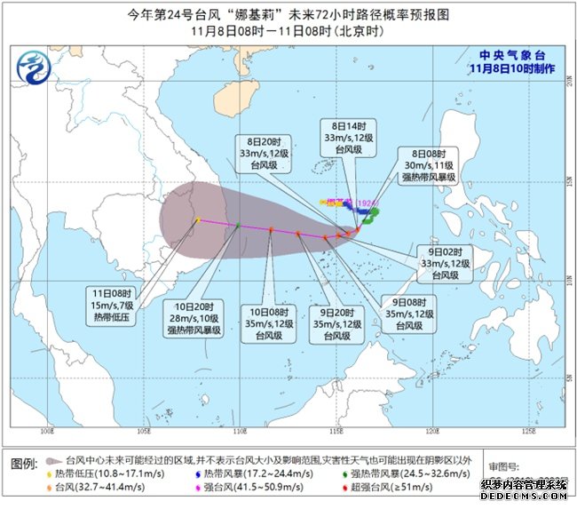 台风蓝色预警