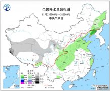 11月21日：未来三天全国天