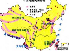 中国地震带分布情况