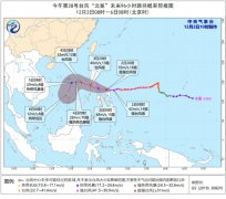 强大的台风“北冕”即将