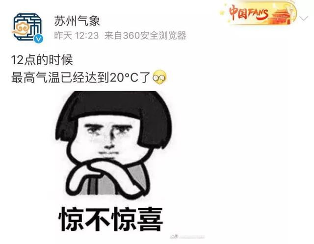 注意!气温暴降!冬至苏州天气...