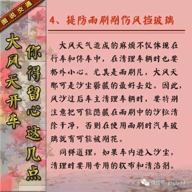 【知识点】大风天气开车要注意些什么?