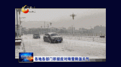 各地各部门积极应对降雪