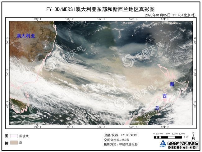 卫星之眼看澳大利亚山火:火点密布 烟雾飘散至新西兰