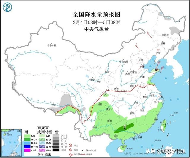 今日立春，未来三日雨雪天气光顾中华大地，返程农民工兄弟注意了