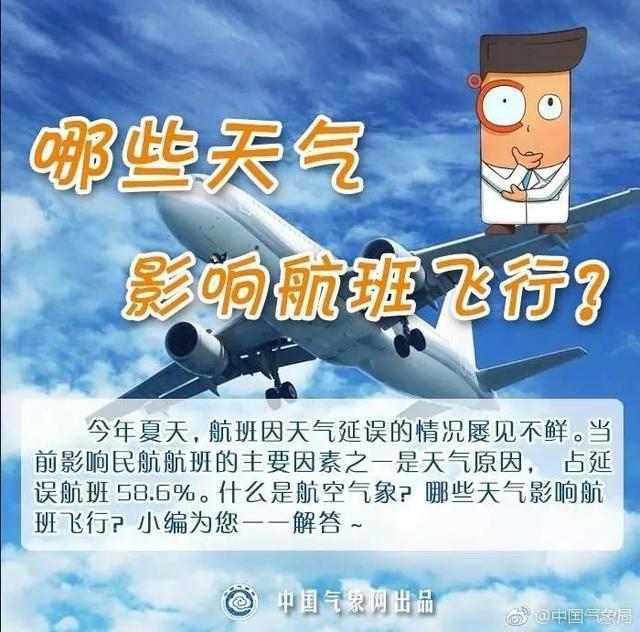 「气象科普知识」图解：哪些天气影响航班正常？