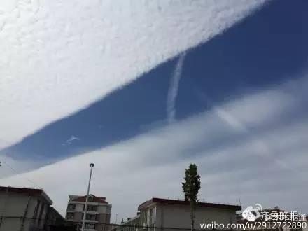 昨天潍坊上空的“地震云”，山东多地均出现！不必惊慌，无科学依据