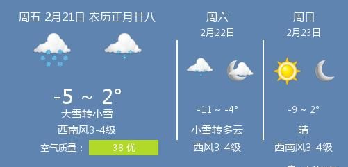 快讯！吉林省气象台发布今（21日）起未来三天天气预报