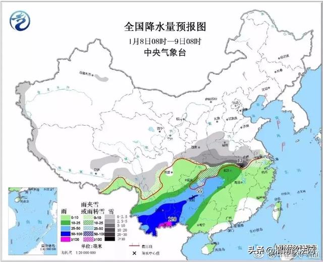 今晚起我省中南部将迎降雪 部分地方有大雪 注意防范