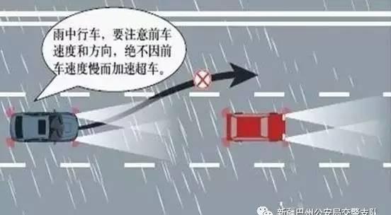 「交通安全知识」雨天驾车，有七大注意事项，你都知道吗？