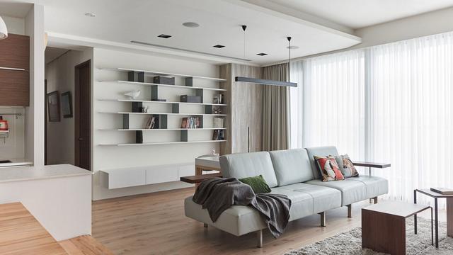 房子装修，现在客厅流行这么装，沙发不靠墙7种设计方案