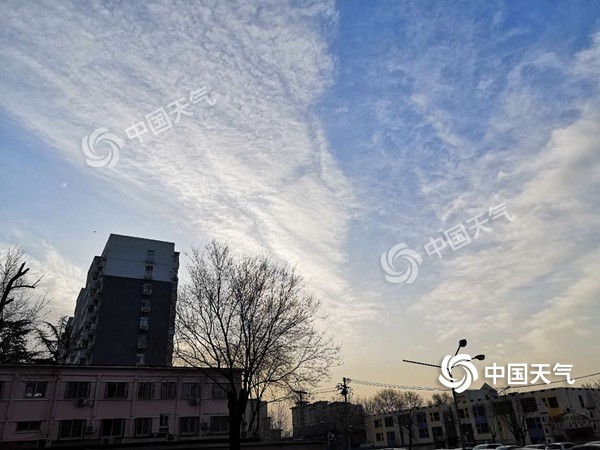 今晨,北京天气晴好。(图/王雯雯)