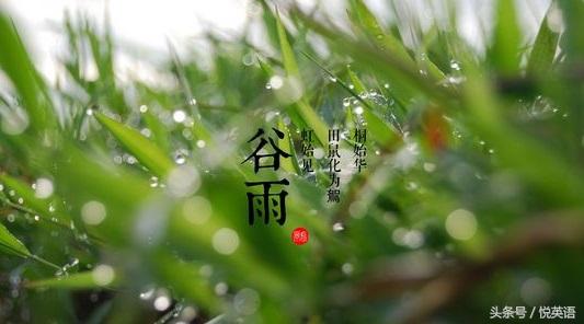 今日谷雨，二十四节气中的谷雨怎么表达？