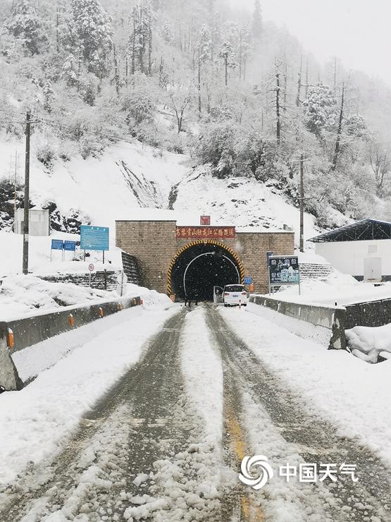 云南高黎贡山独龙江现三月雪