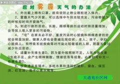 预防雾霾天气小常识