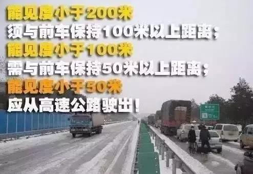 雨雪天气,这些道路交通安全常识要牢记