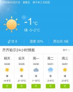 黑龙江齐齐哈尔明天3月