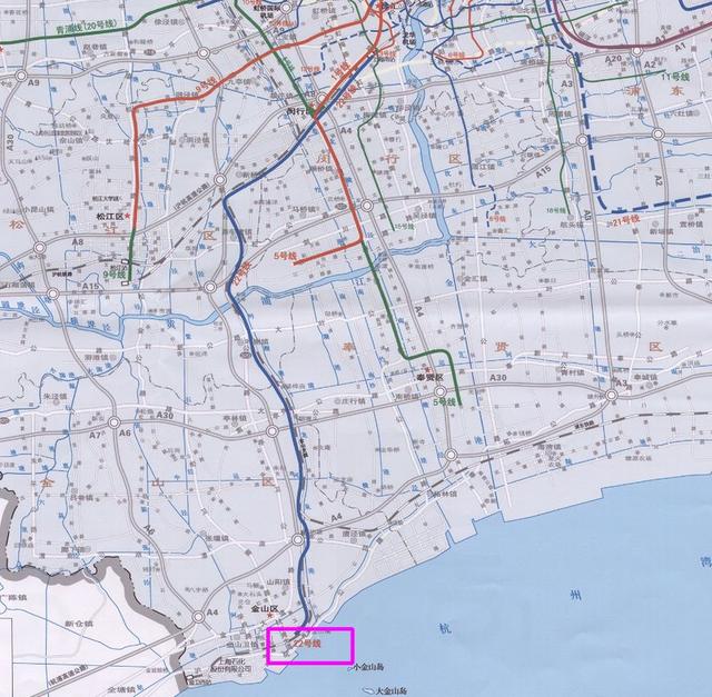 分析上海市金山区总体规划交通：轨道交通规划是全区较大的短板