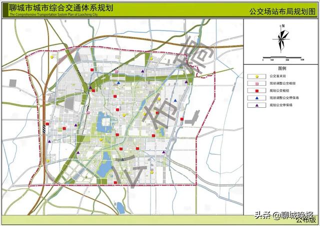 聊城最新交通体系规划出炉!中心城总面积386平方公里!