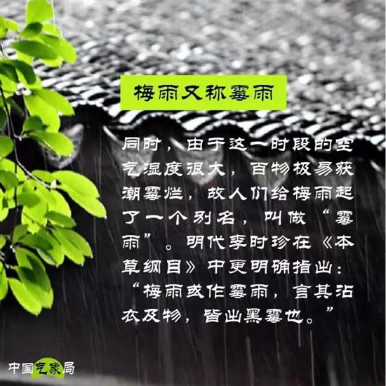 梅雨这些事儿，你应该知道！