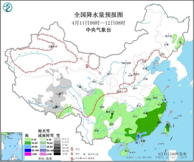 江南等地气温暴跌“重返冬天”北方大面积升温