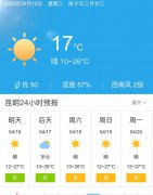 云南昆明明天4月16日起未