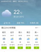 海南海口明天4月16日起未