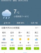 新疆乌鲁木齐明天4月18日