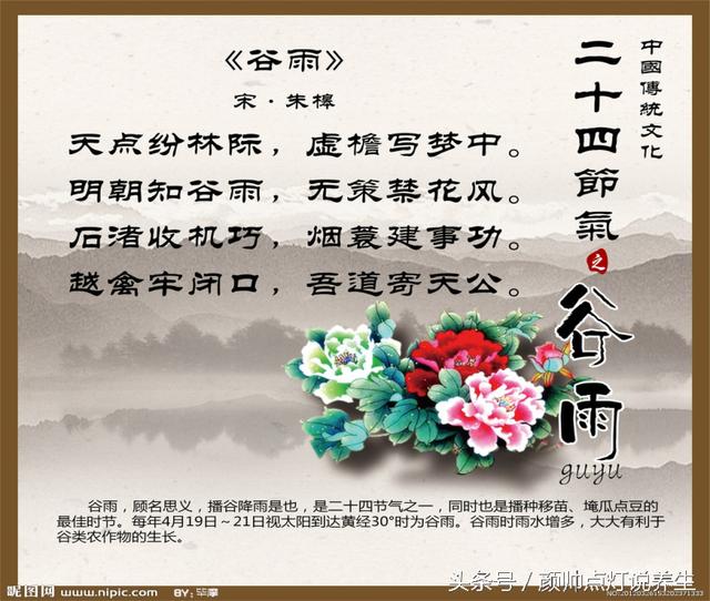 二十四节气养生要旨（谷雨）