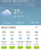 福建福州明天4月19日起未