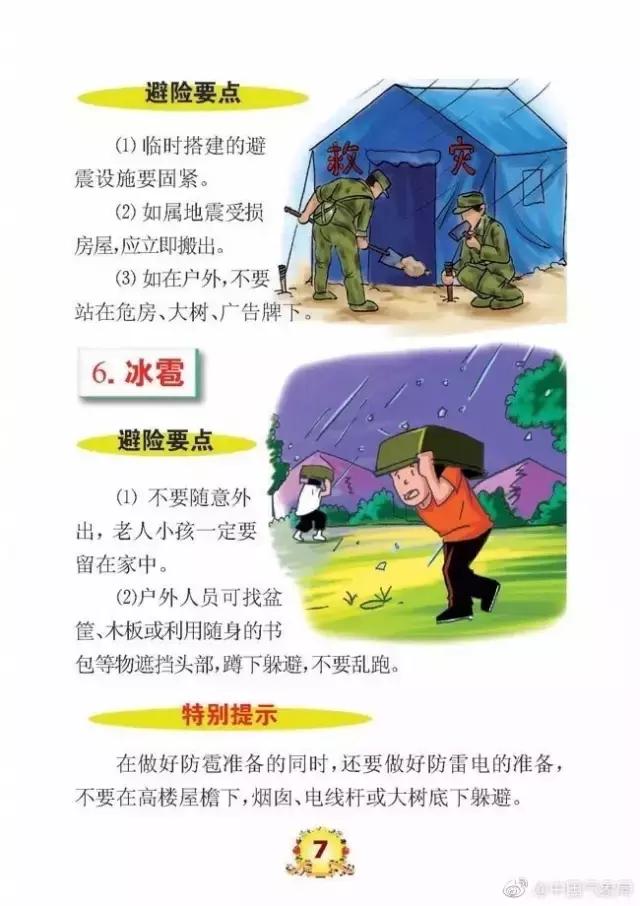 图解：地震后，谨防这些气象灾害！