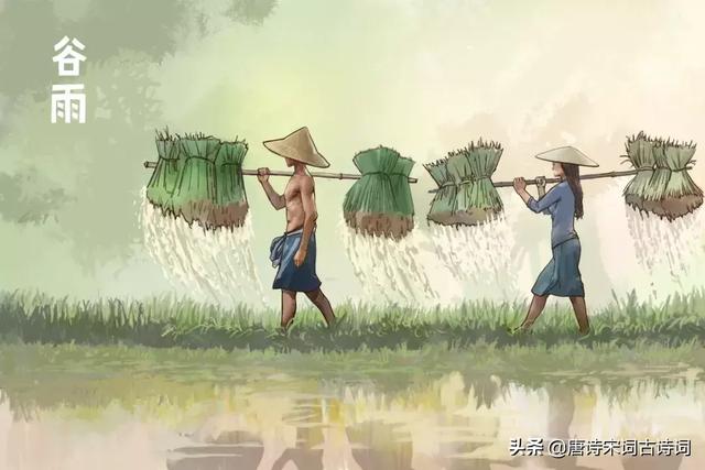 40首谷雨诗词,人间暮春,雨落情长