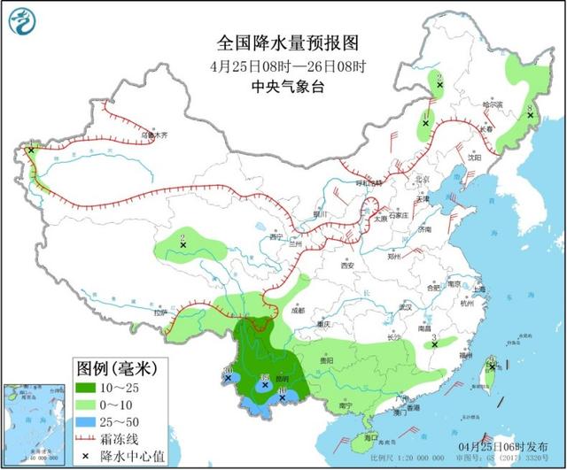 云南等地多阴雨天气  北方大部地区有大风