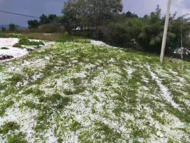 贵州这里下冰雹了，路上白茫茫一片！未来天气早知道