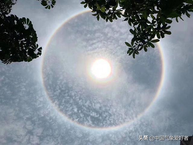 南方连续出现日晕,网友担心长江发大水!分析:没有必然联系