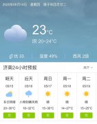 山东济南明天5月15日起未