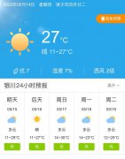 宁夏银川明天5月15日起未