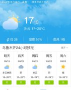 乌鲁木齐明天5月19日起未