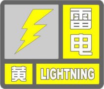 河北省气象台发布雷电黄