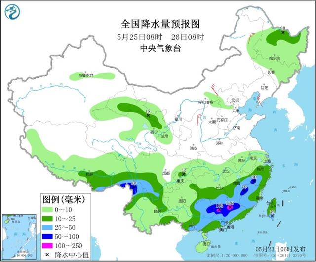 明起三天 新一轮强降雨卷土重来   23—25日天气预报